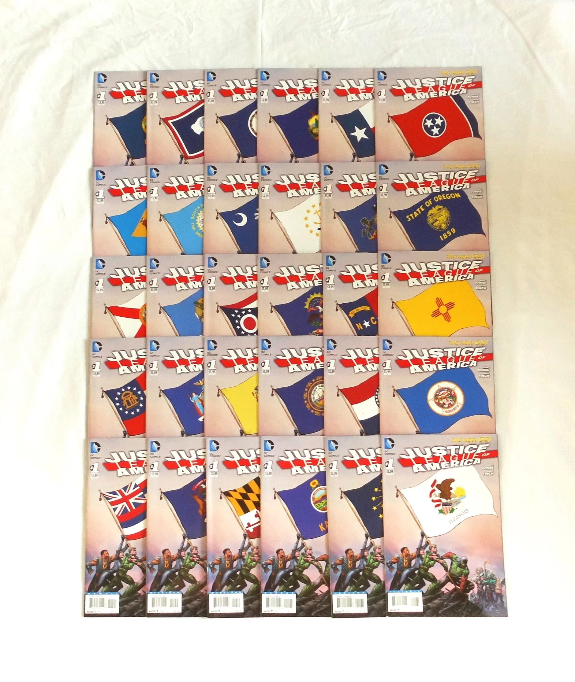 Justice League of America Series 3 #1 Flag Variant x30 Bundle