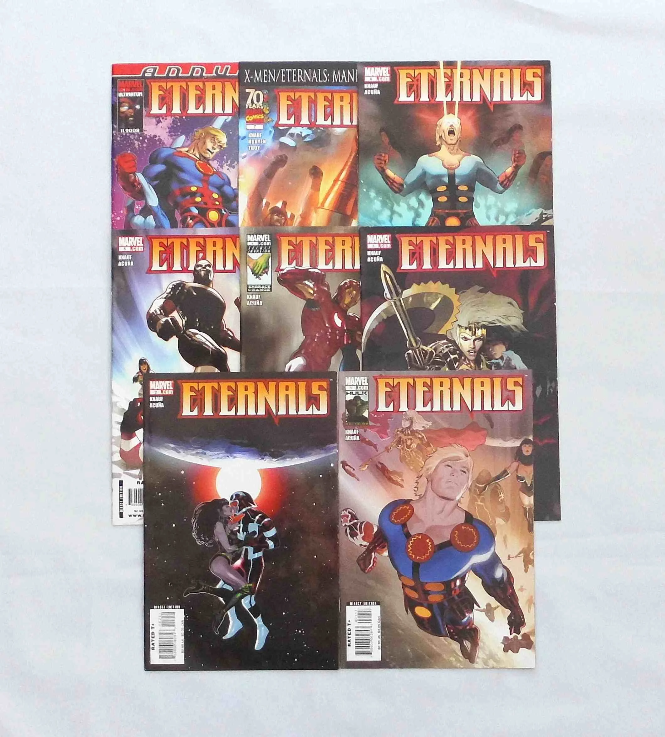 Eternals Series 4 #1-7 (of nine) plus Annual #1