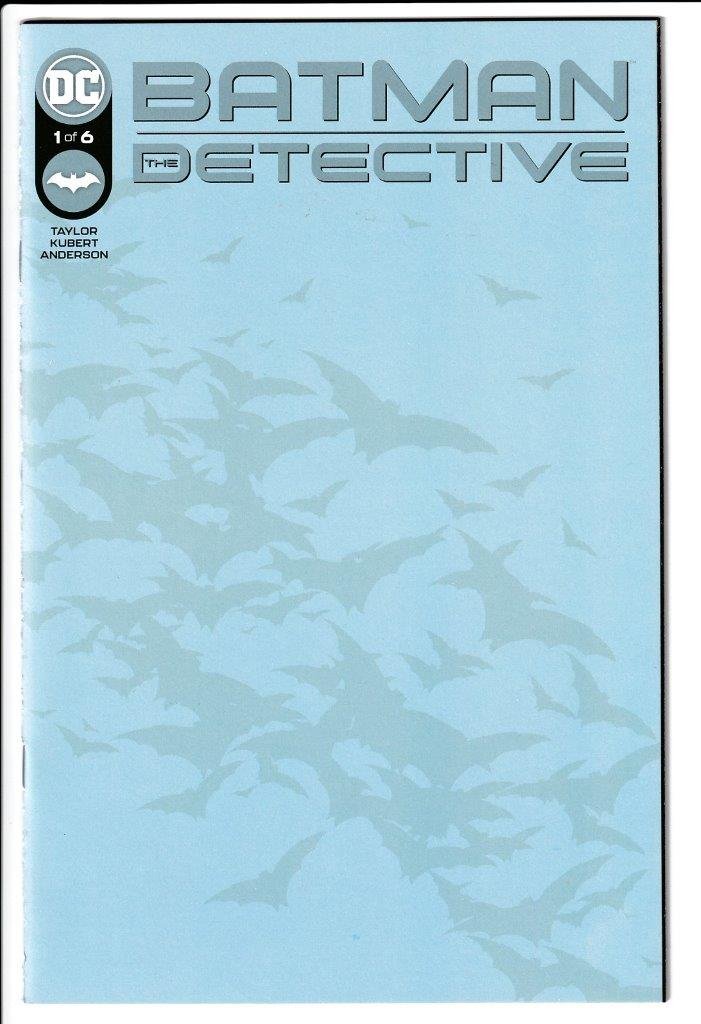Batman: The Detective #1 (of six) Blank Cover Variant