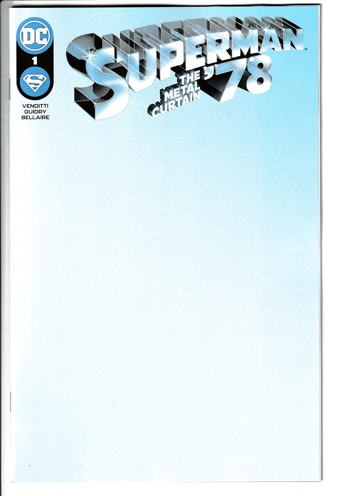 Superman '78: The Metal Curtain #1 Blank Cover Variant