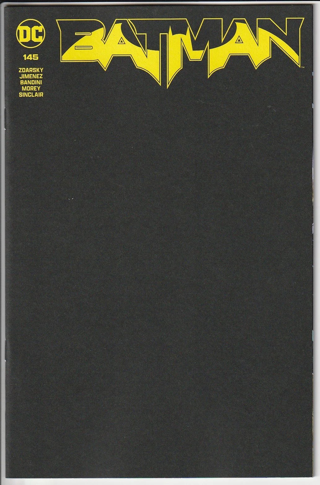 Batman #145 Blank Cover Variant