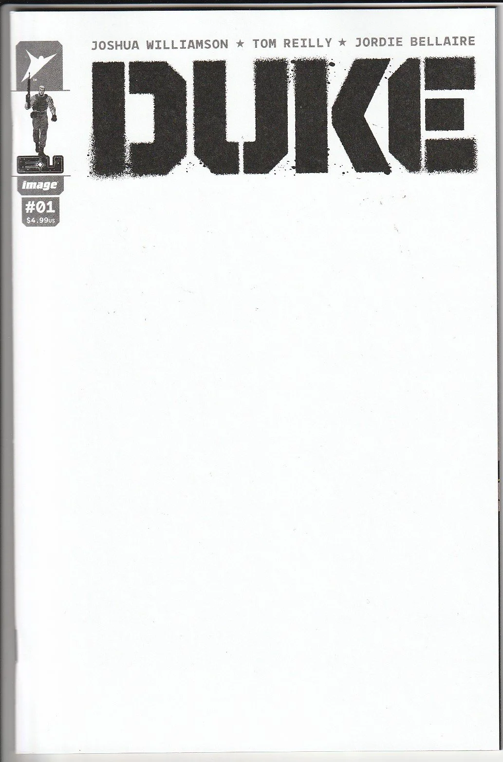 (G.I. Joe) Duke #1 Blank Cover Variant