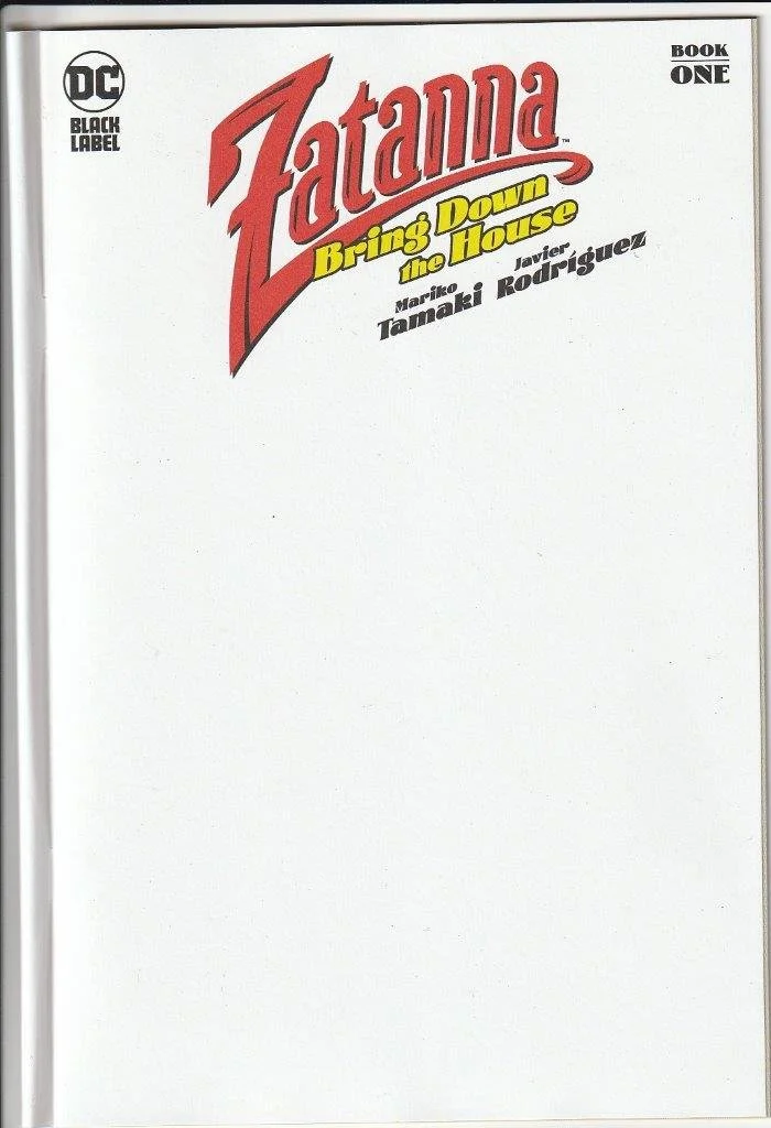 Zatanna: Bring Down The House #1 Blank Cover Variant