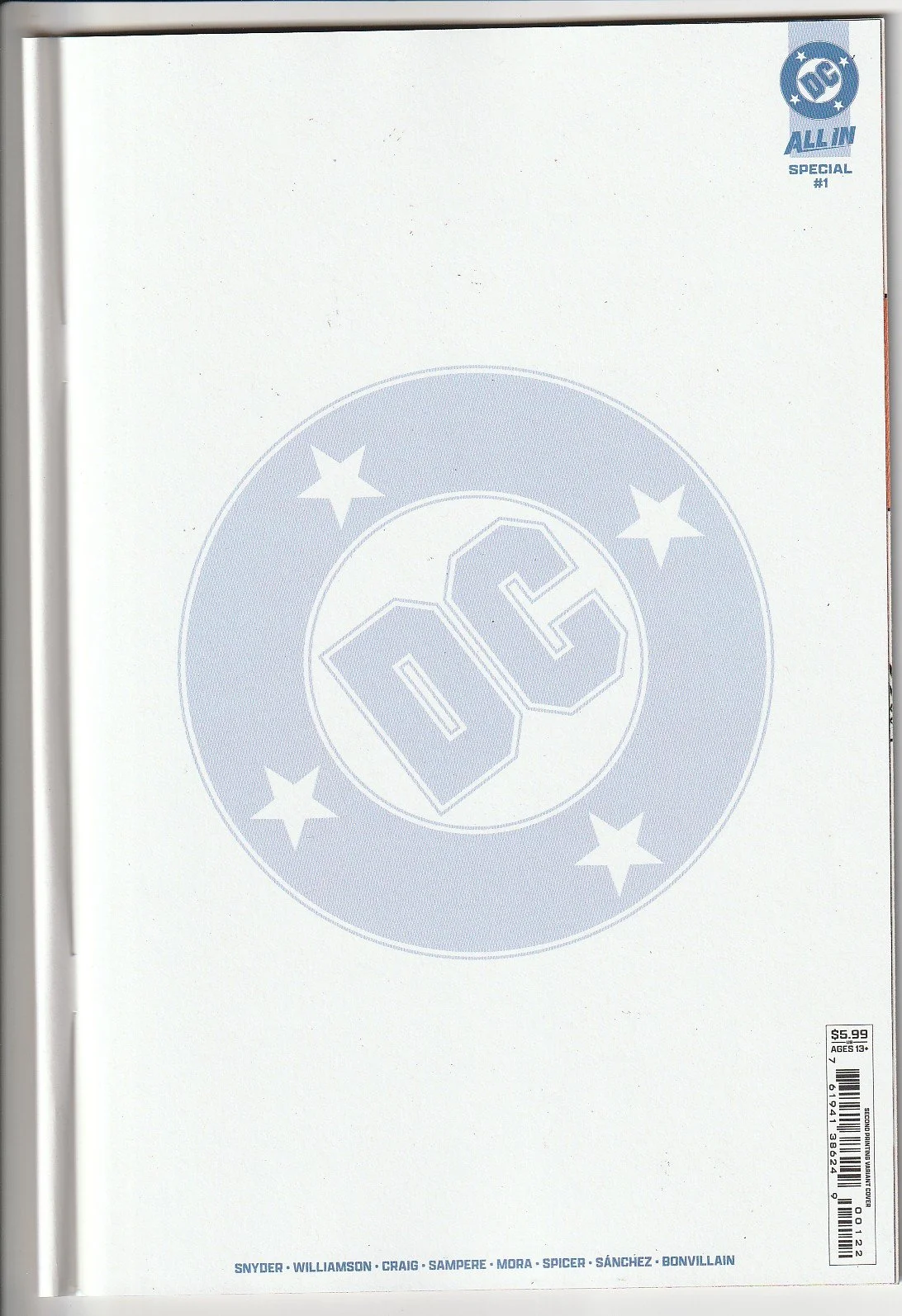 DC All In Special #1 Blank £25