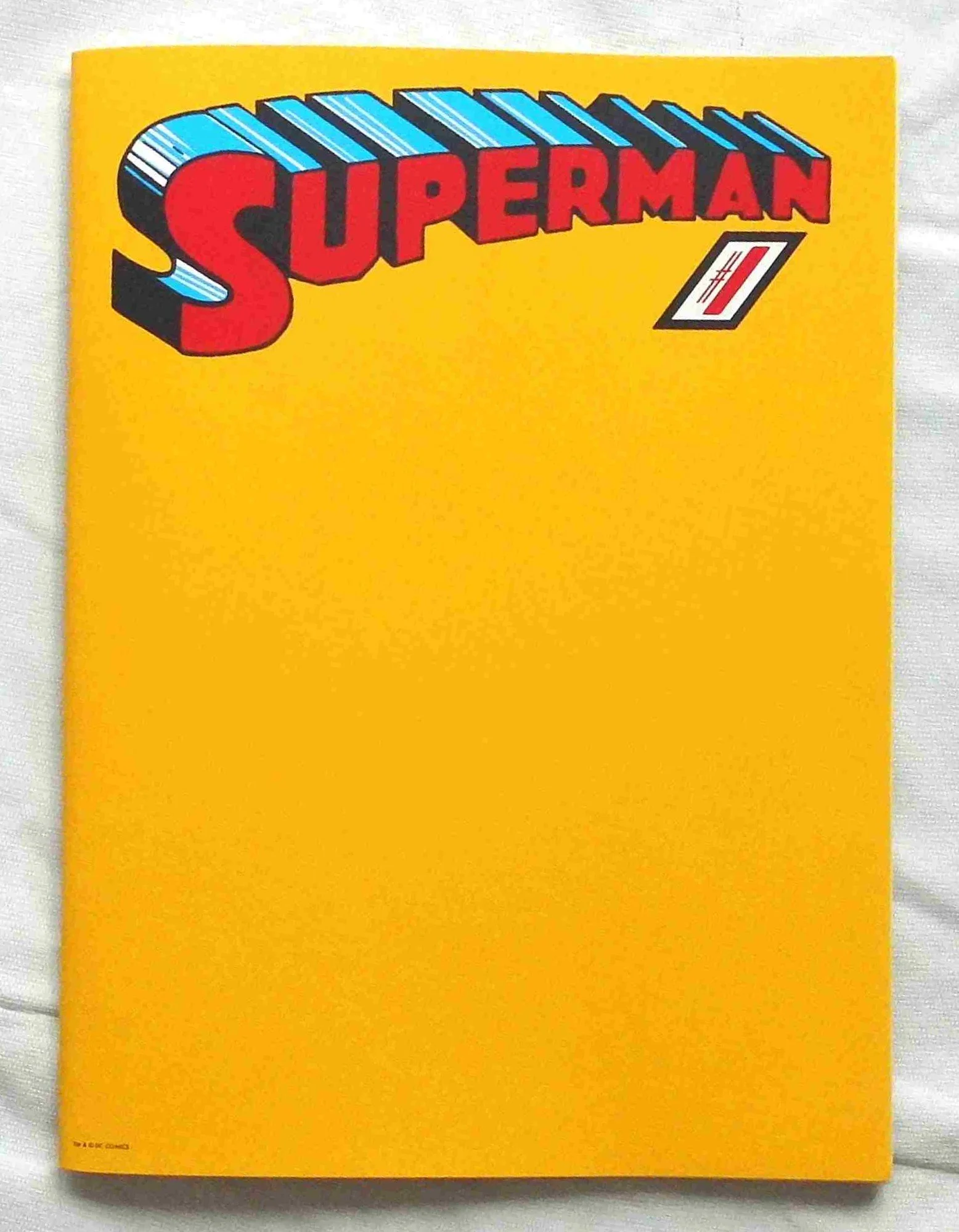Superman #1 Facsimilie Blank Cover Variant