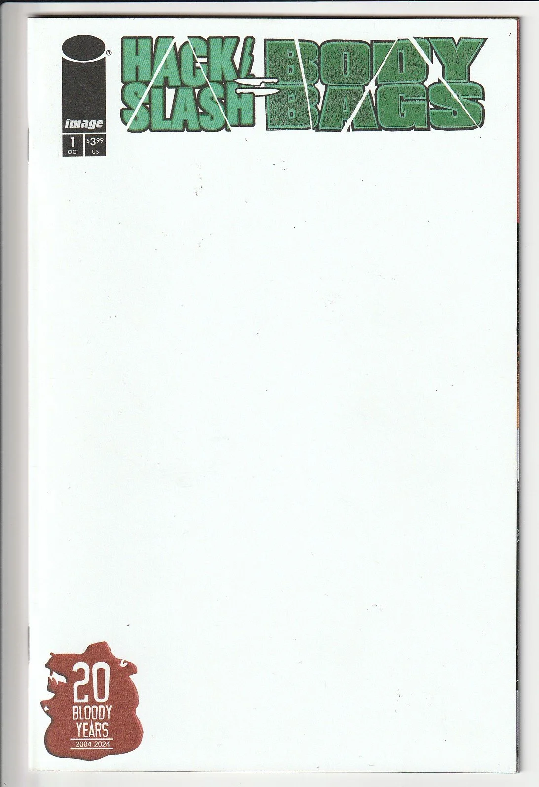 Hack/Slash: Body Bags #1 Blank Cover Variant