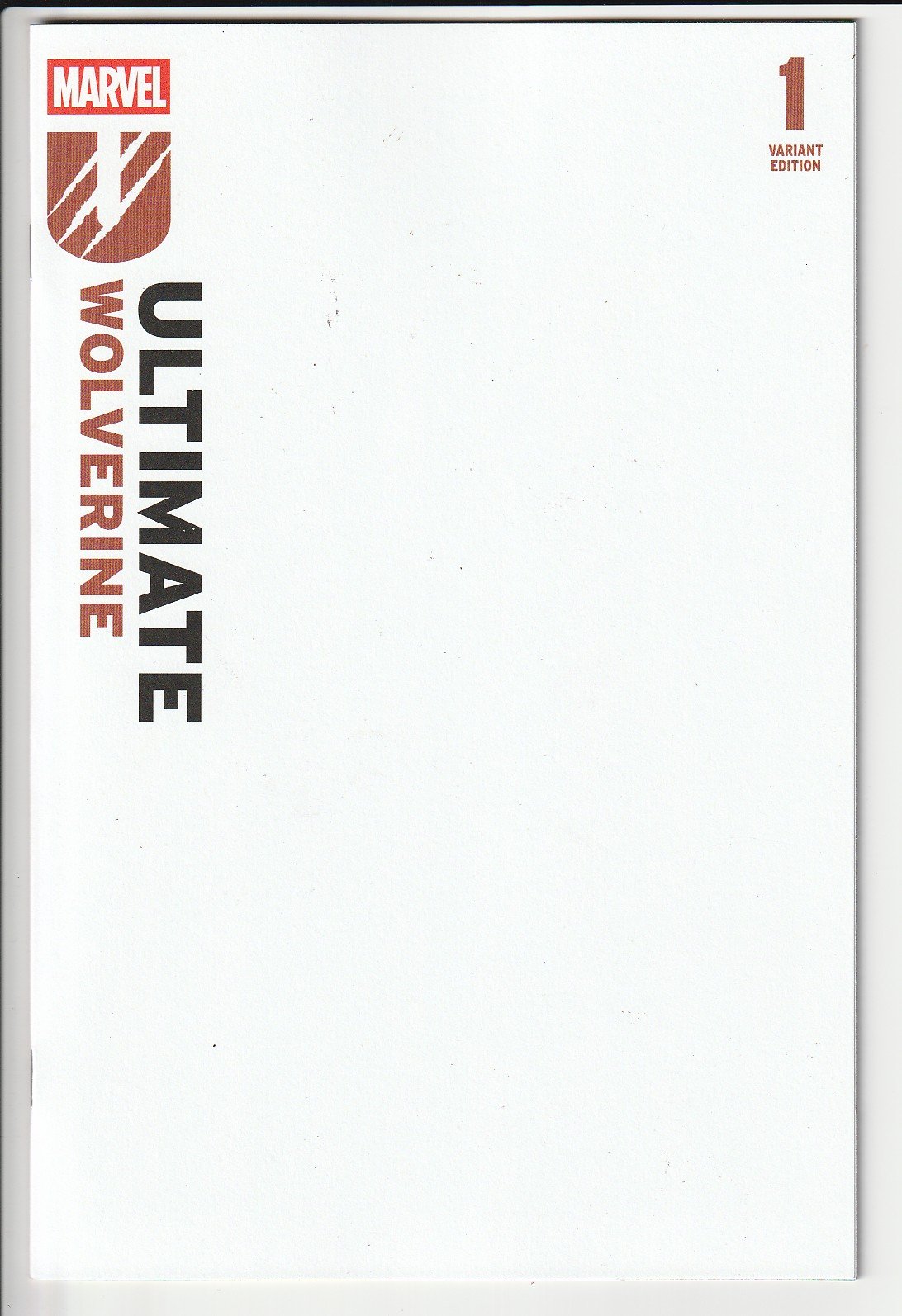 Ultimate Wolverine #1 Blank Cover Variant