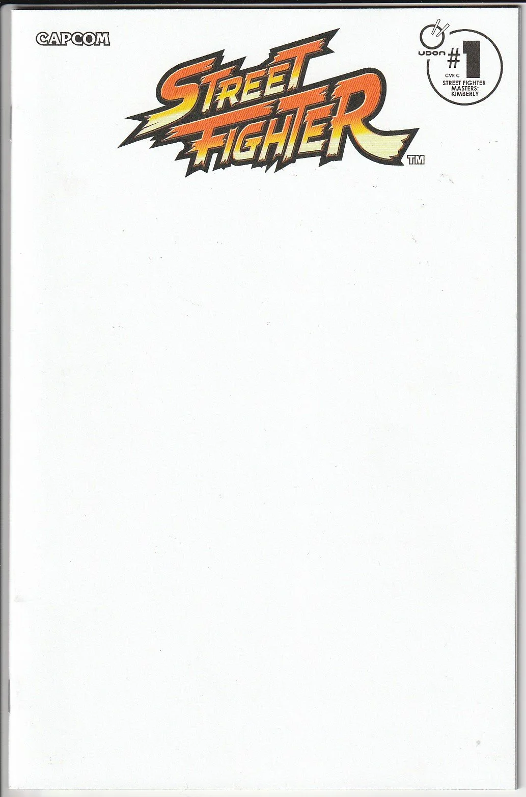 Street Fighter Masters: Kimberly #1 Blank Cover Variant