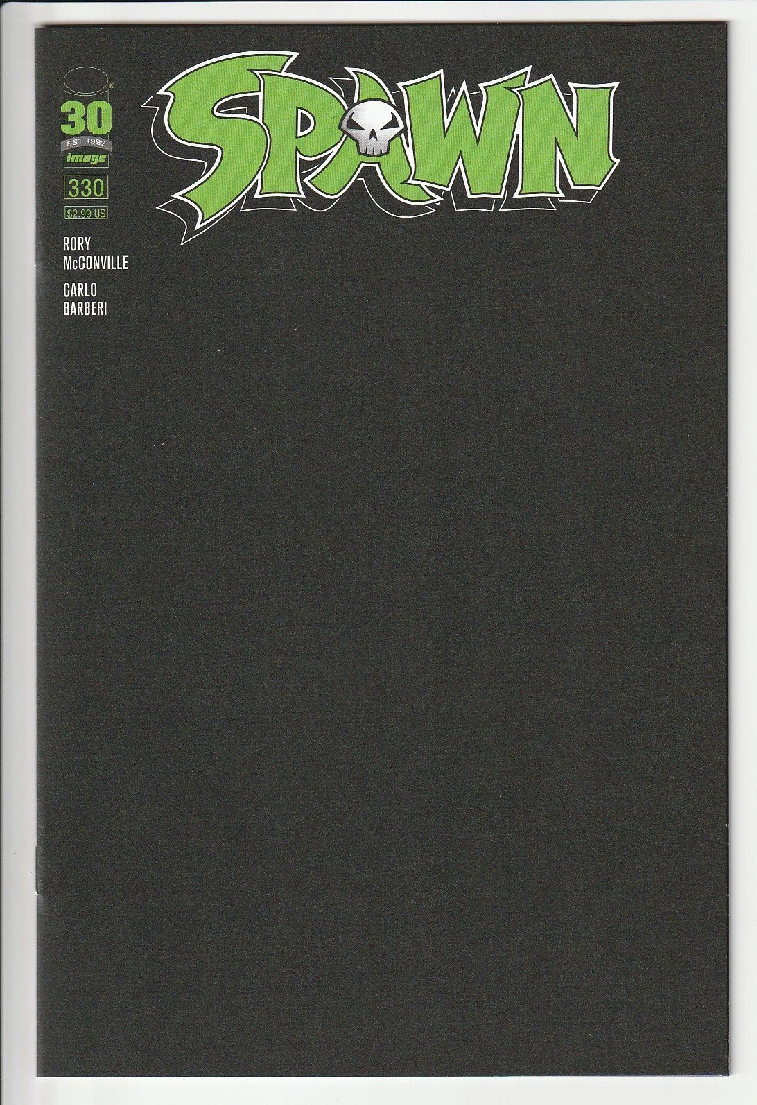 Spawn #330 Blank Cover Variant