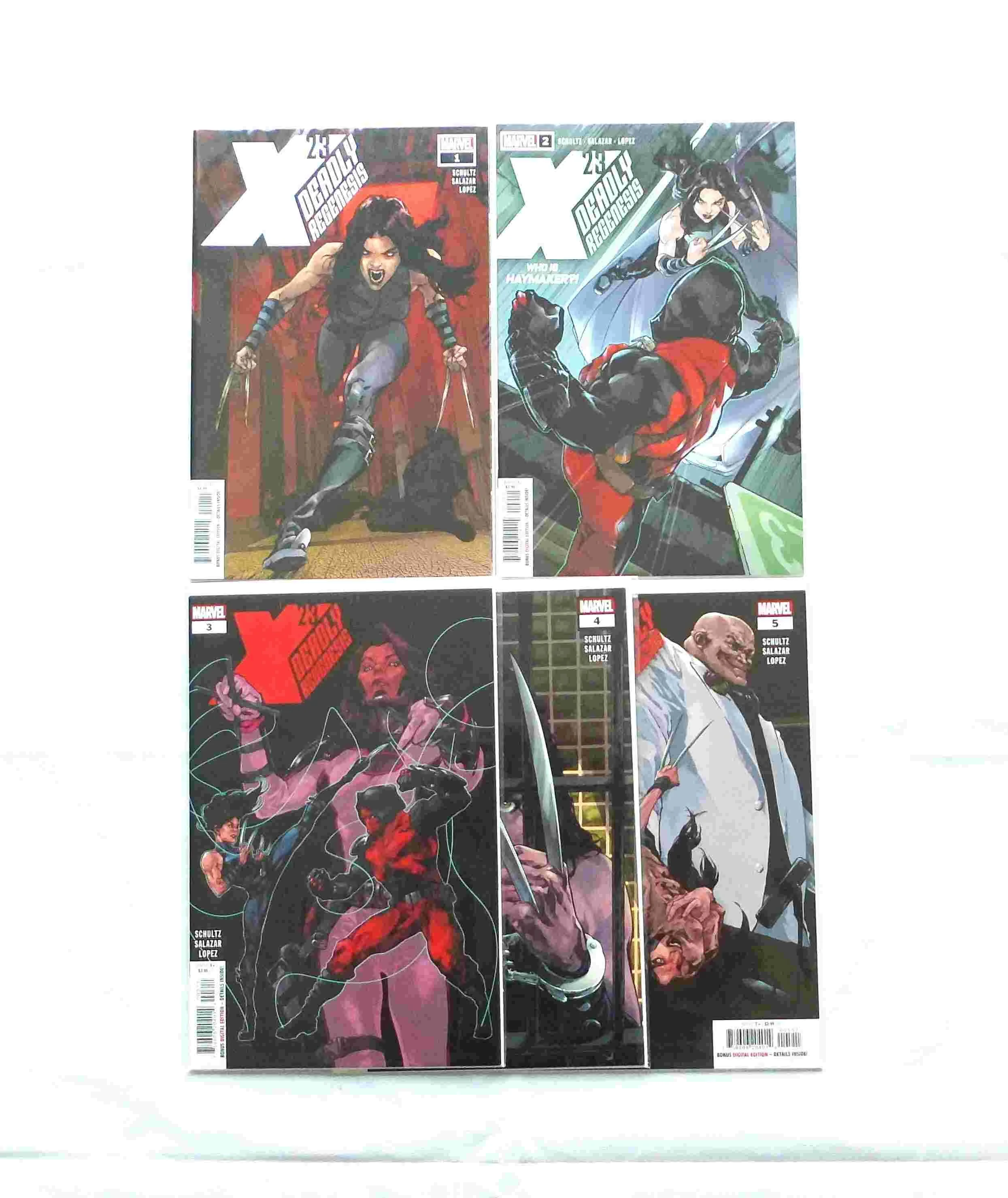 X23: Deadly Regenesis #1-5 Full Set
