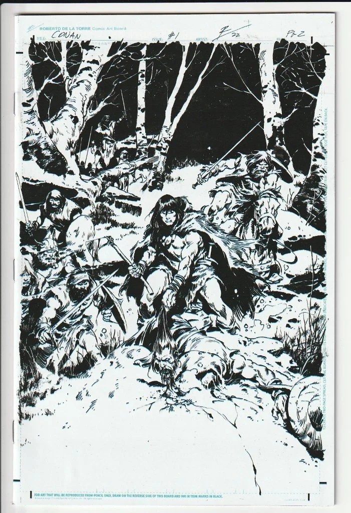 Conan The Barbarian #1 FP Jetpack Original Art Variant