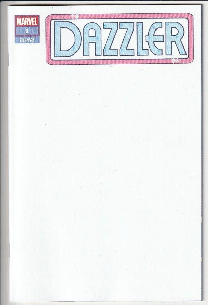 Dazzler #1 Blank Cover Variant