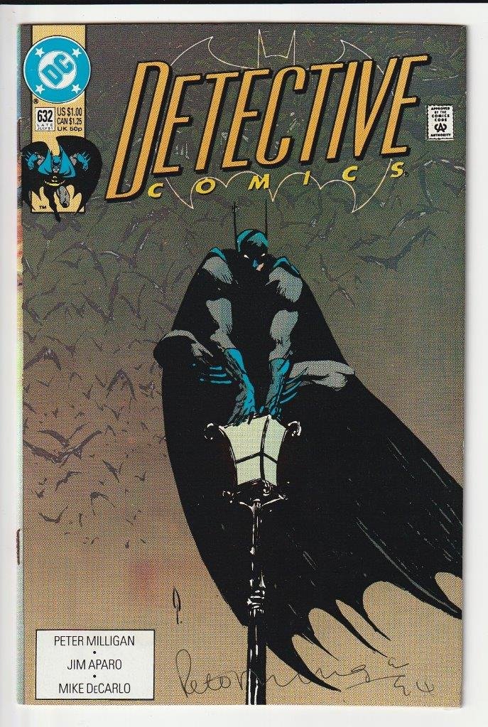 Detective Comics Series 1 #632 Signed x Milligan