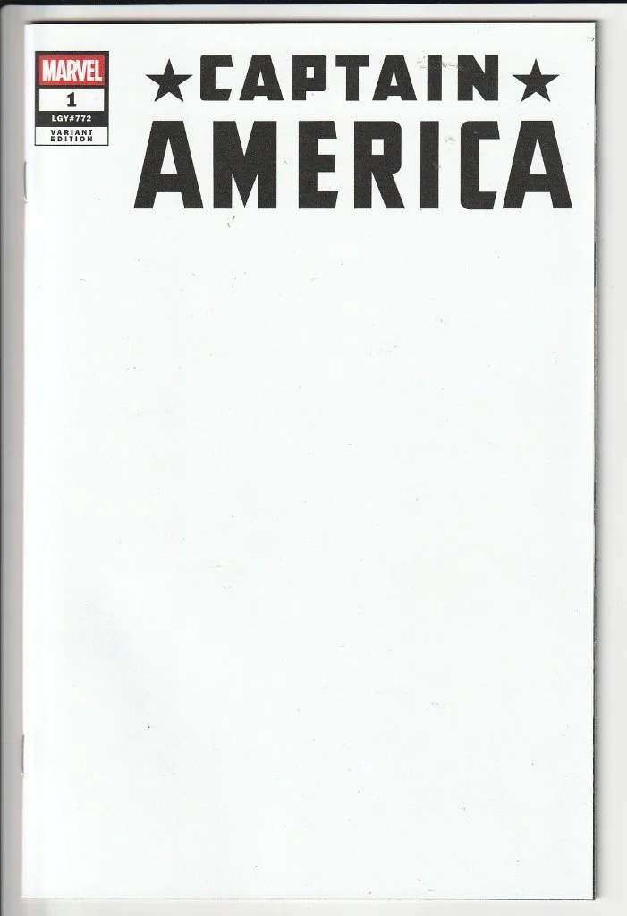 Captain America Series 12 #1 Blank Cover Variant