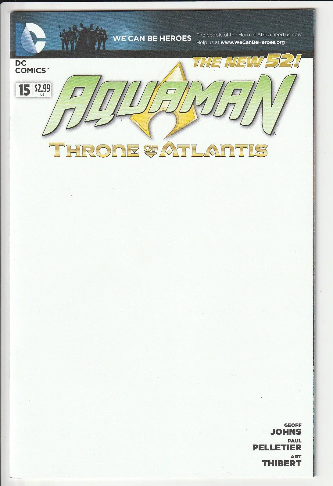 Aquamen Series 5 #15 Blank Cover Variant