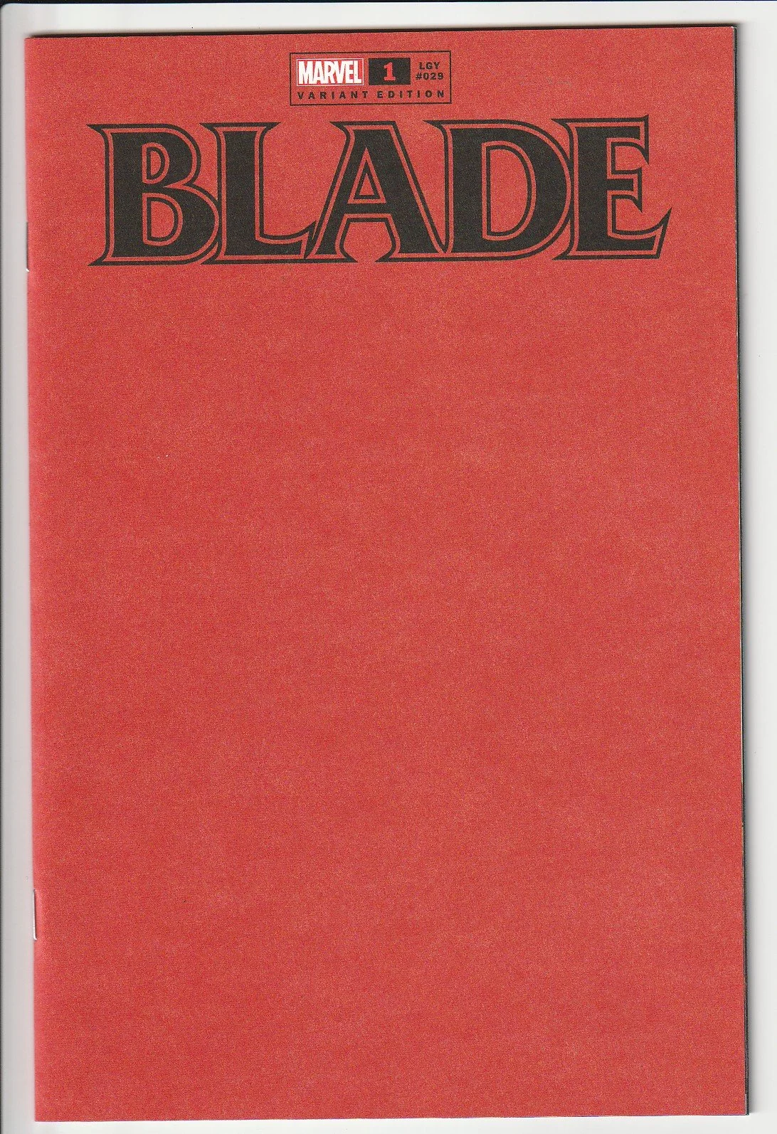 Blade Series 4 #1 Blank Cover Variant