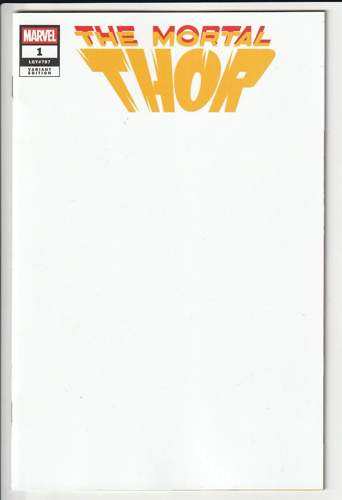 The Mortal Thor #1 Blank Cover Variant