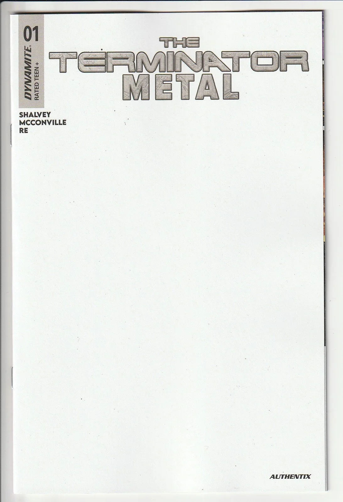 Terminator: Metal #1 Blank Cover Variant