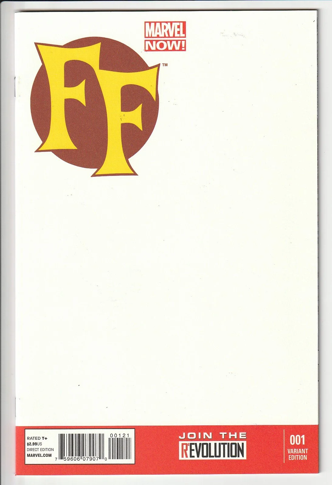 FF #1 Series 2 Blank Cover Variant