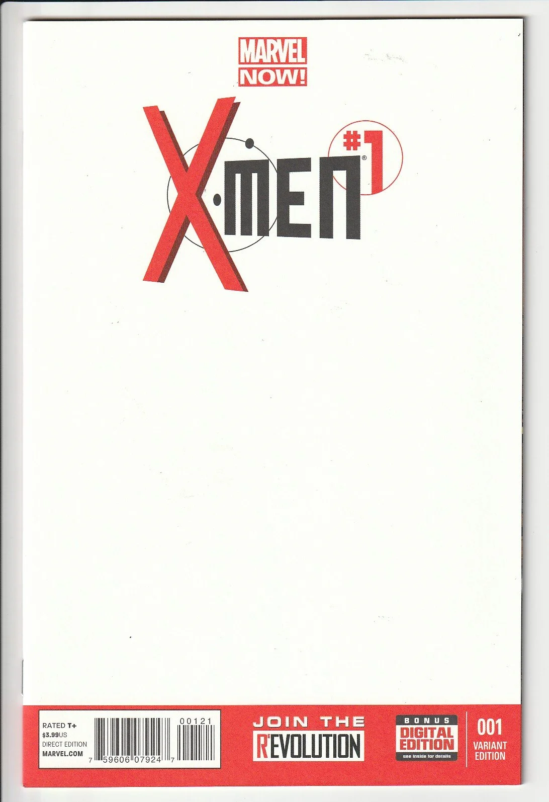 X-Men Series 3 #1 Blank Cover Variant