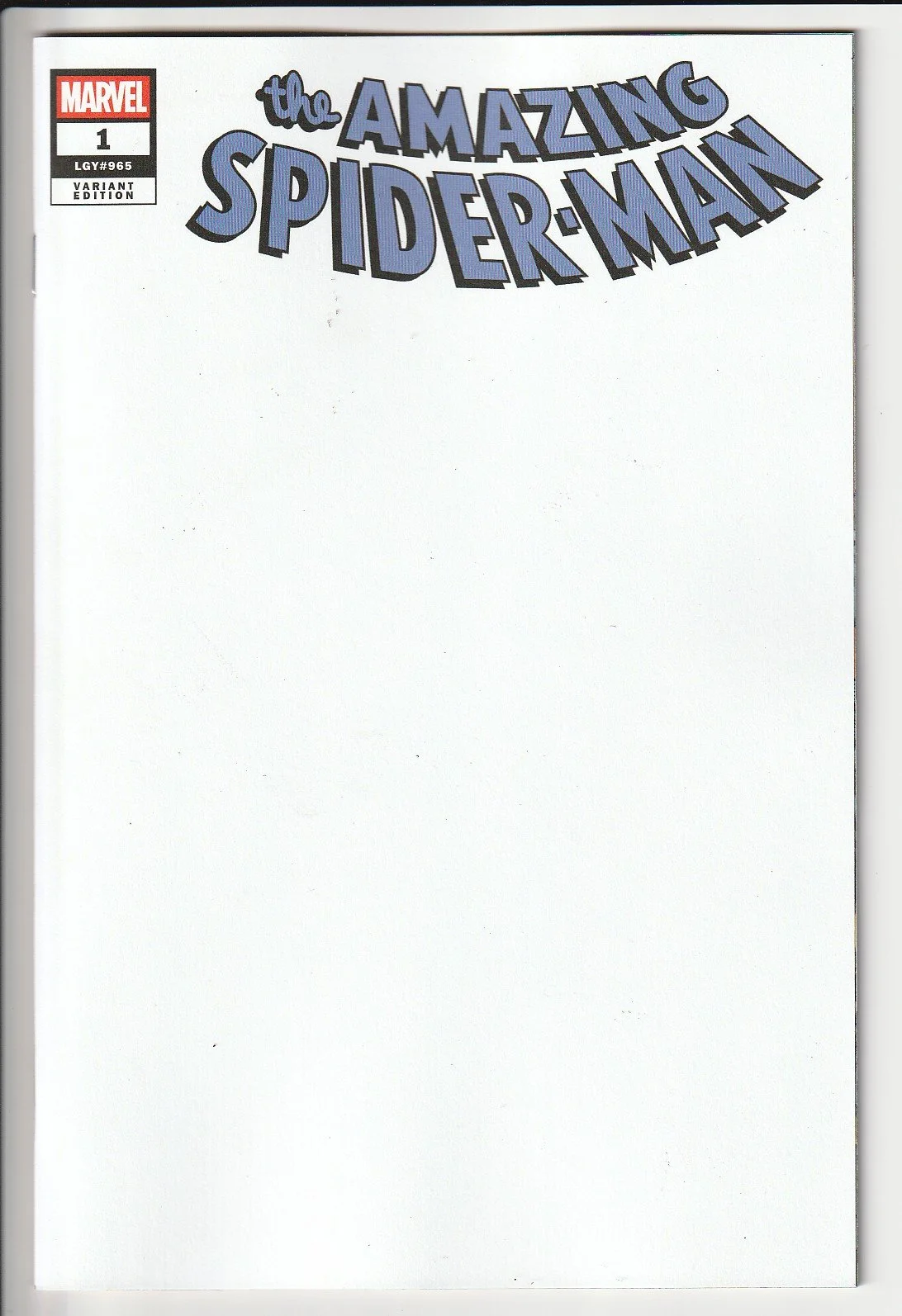 Amazing Spider-Man Series 8 #1 Blank Cover Variant