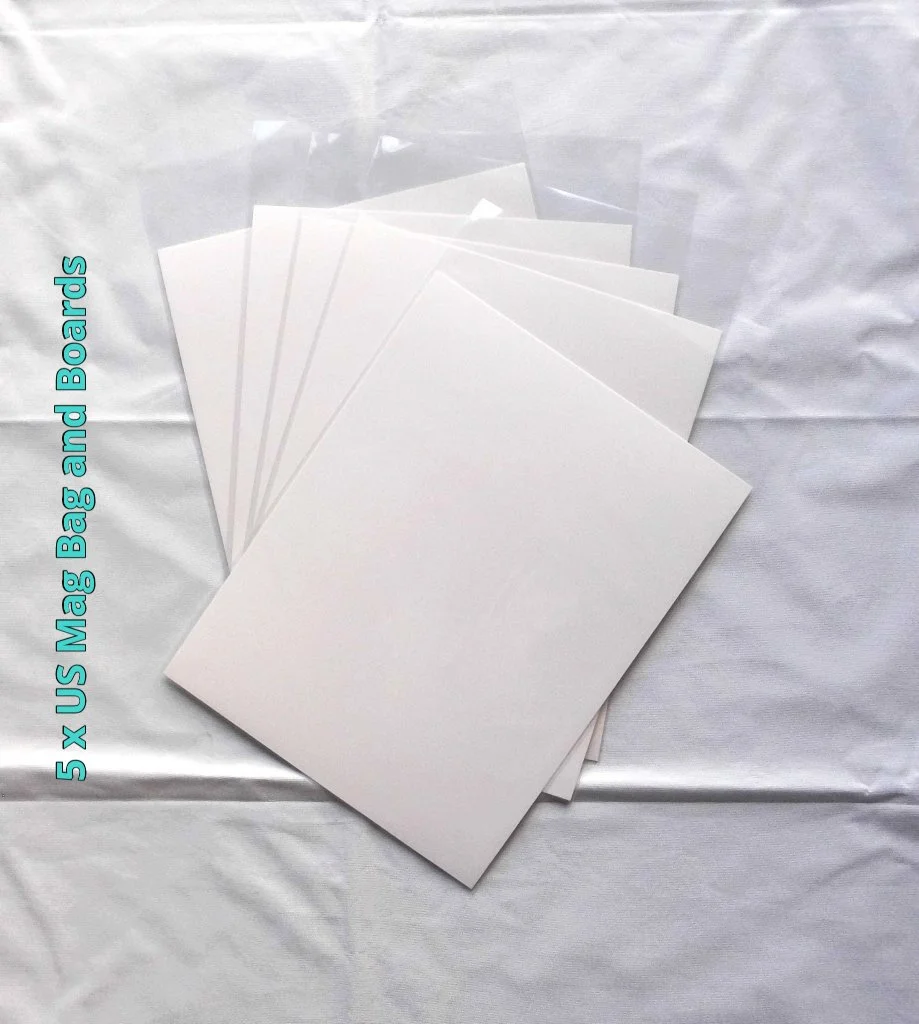 Comic-Concept US Size Magazine Bags and Boards x5 Bundle