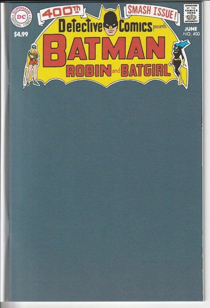 Detective Comics #400 Facsimilie Blank Cover Variant