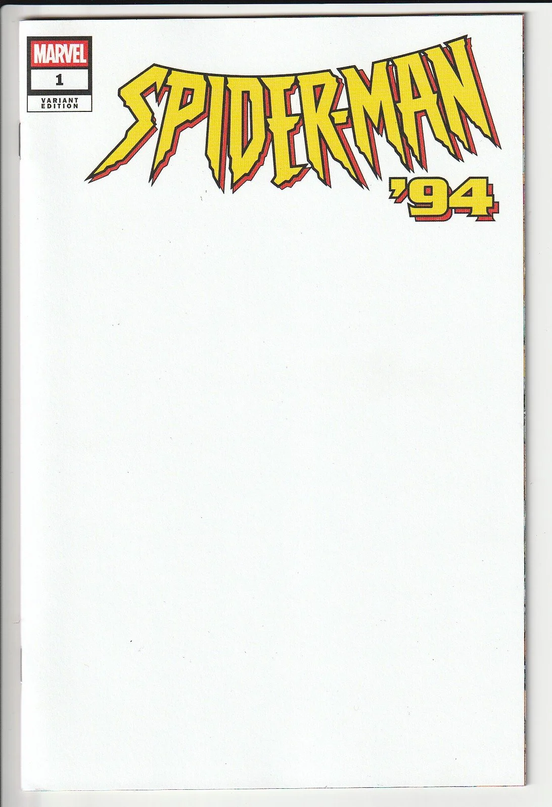 Spider-Man '94 #1 Blank Cover Variant