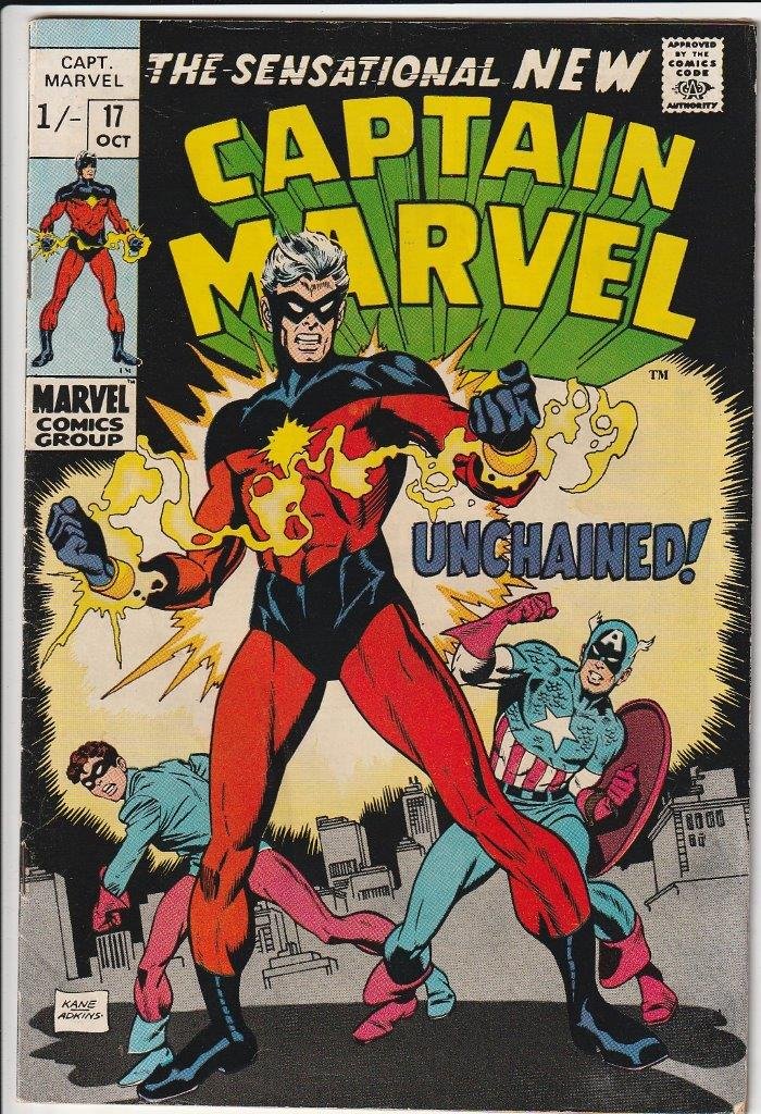 Captain Marvel Series 1 #17 Pence Copy