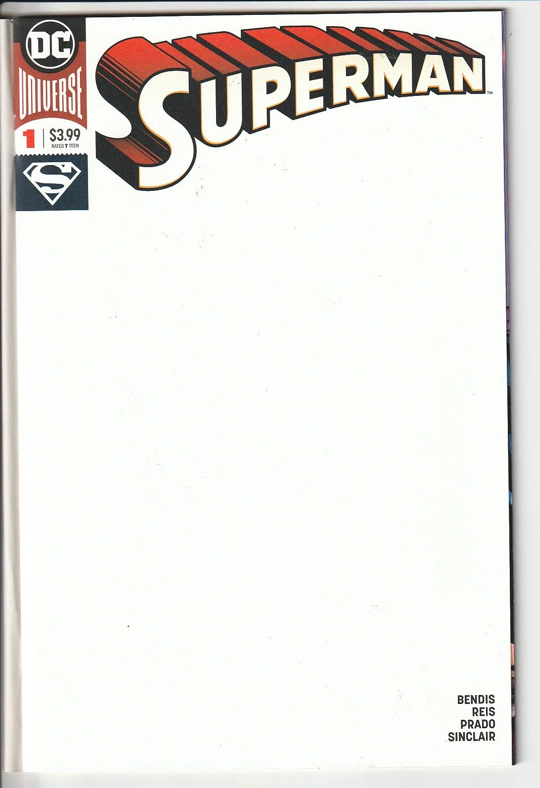 Superman Series 5 #1 Blank Cover Variant