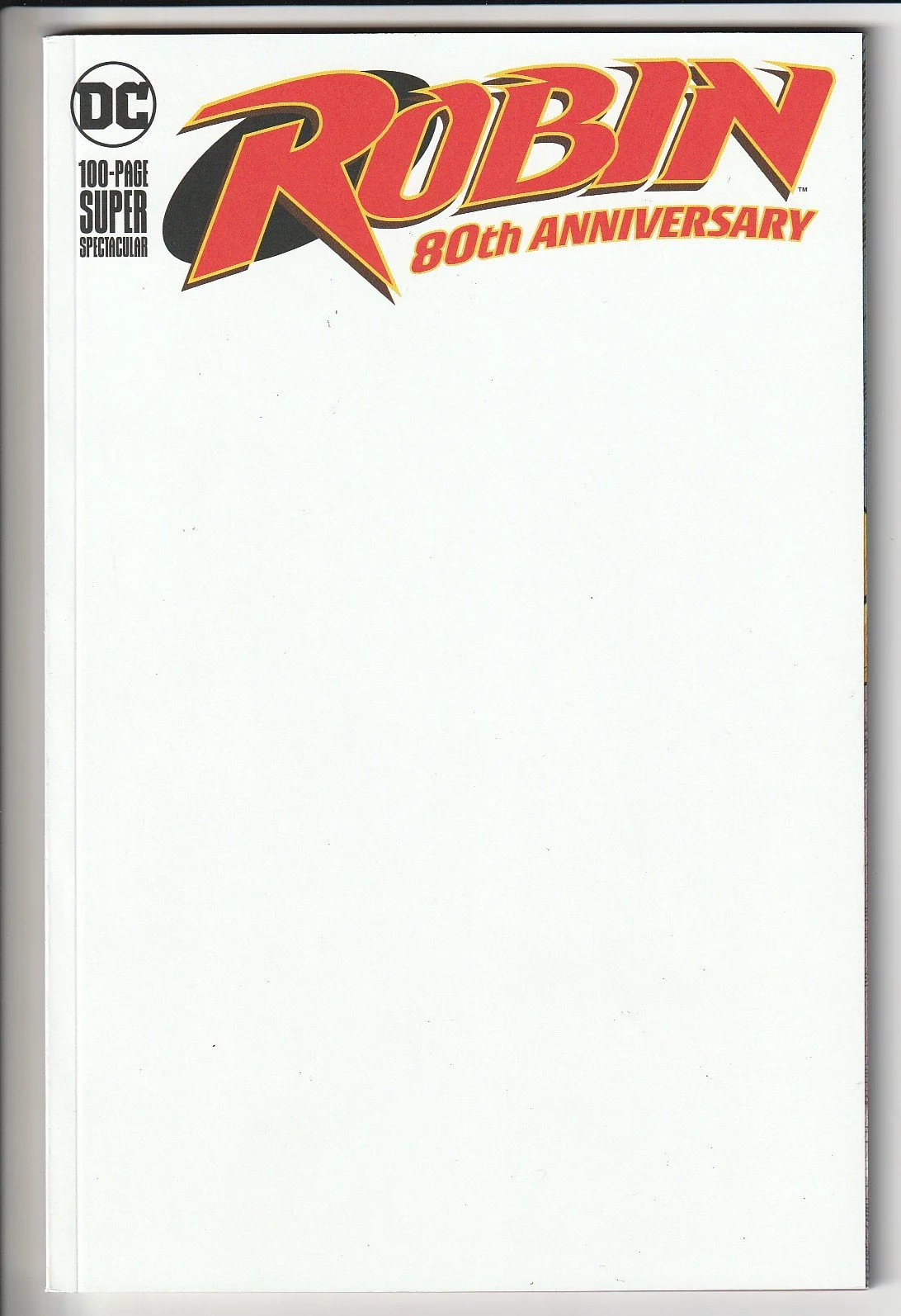 Robin 80th Anniversary Blank Cover Variant