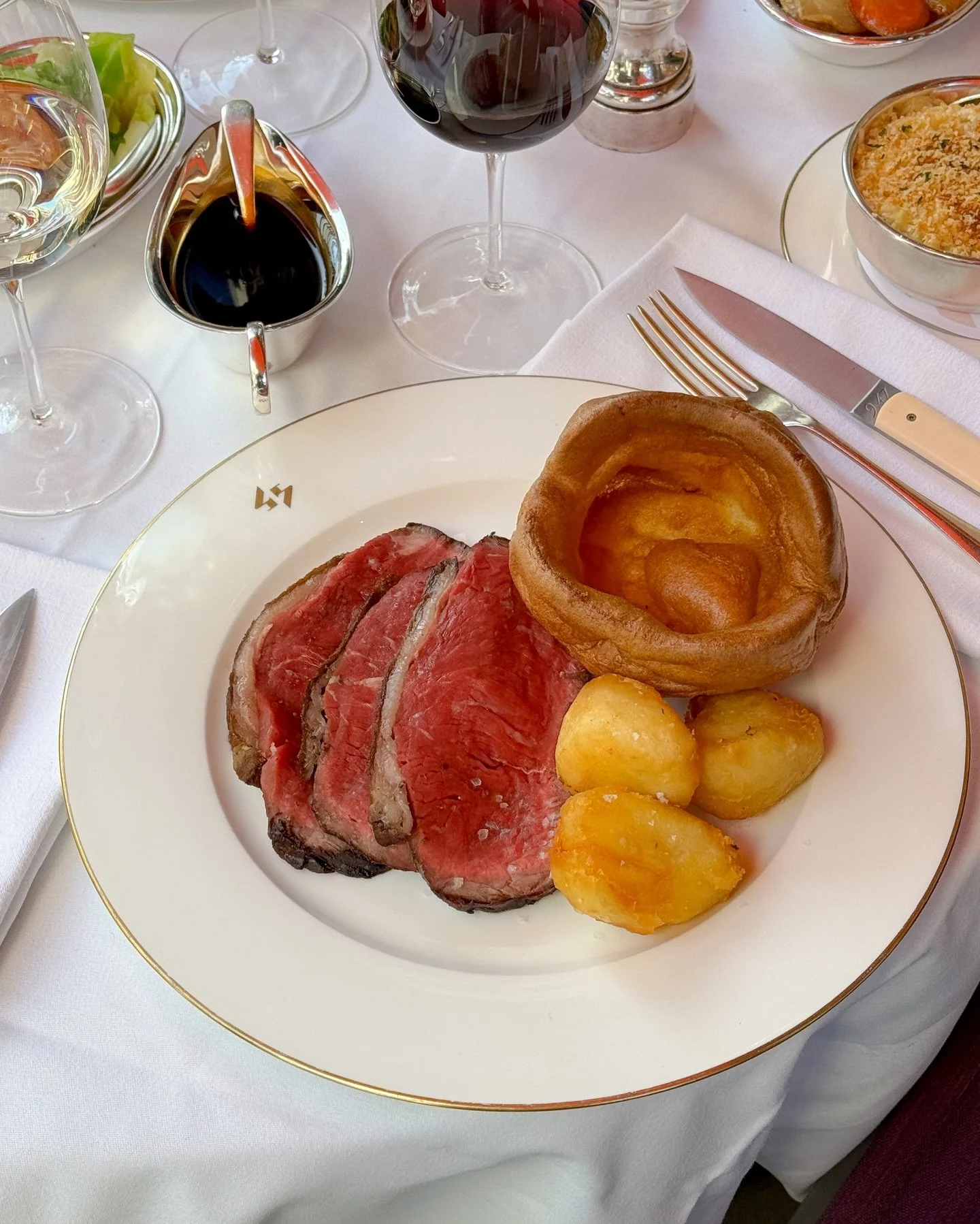 Sunday lunch, done properly.

Roast Cumbrian sirloin, lamb, or Devon White chicken, served with Yorkshire puddings, roast potatoes, seasonal vegetables, cauliflower cheese, and rich gravy.

Book via the link in bio.