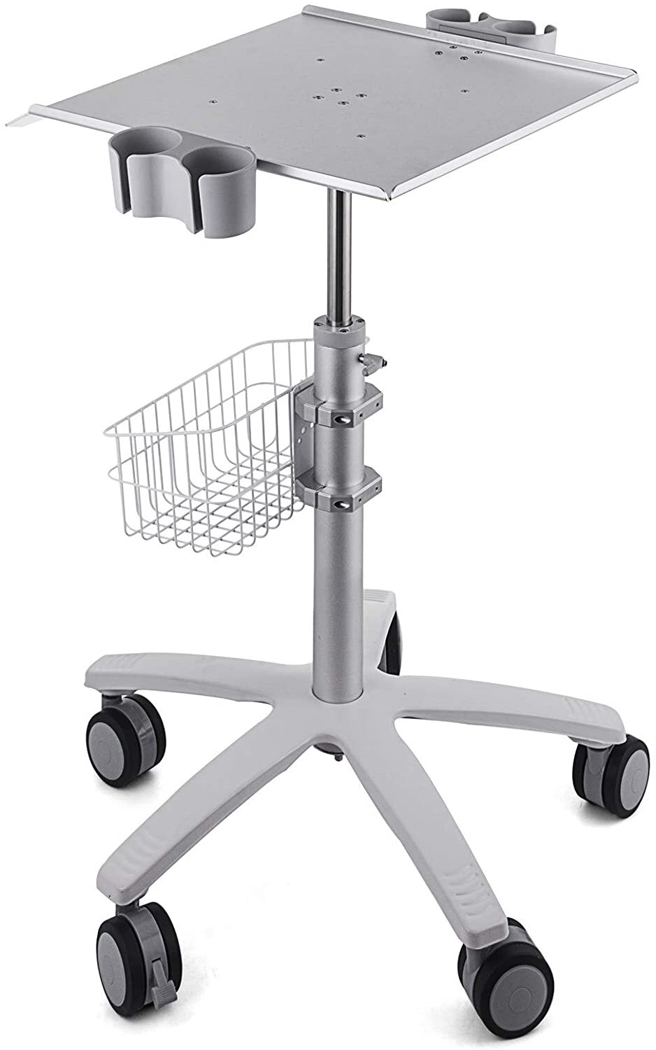 TECHTONGDA Dental Equipment Mobile Steel Cart Portable Assemable 3 Layers Medical Cart Mobile Trolley with Wheels for Beauty Salon 