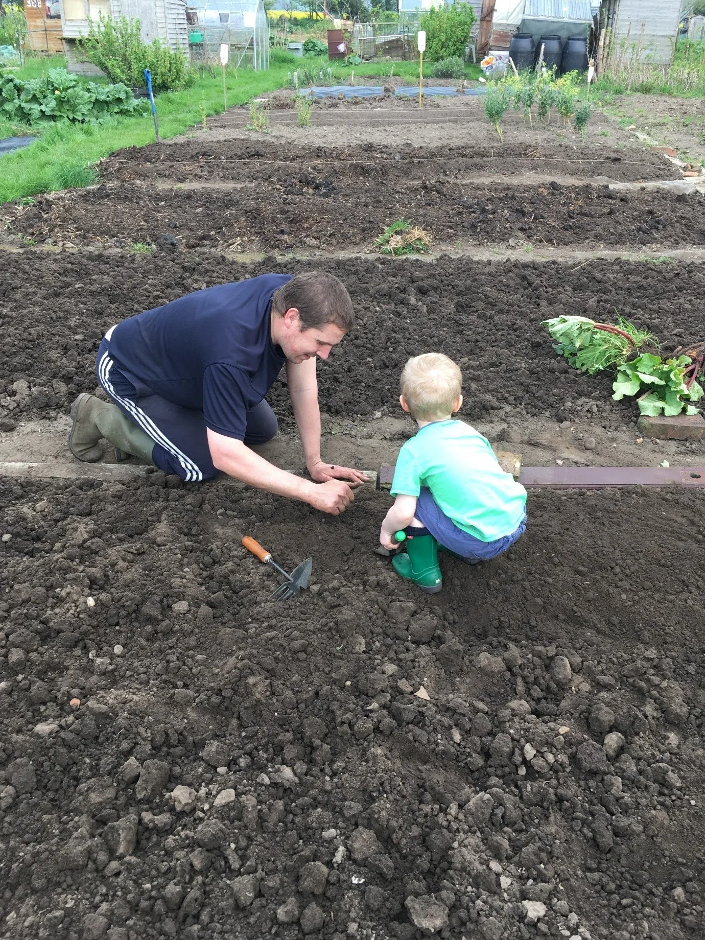 Creating a toddler friendly allotment