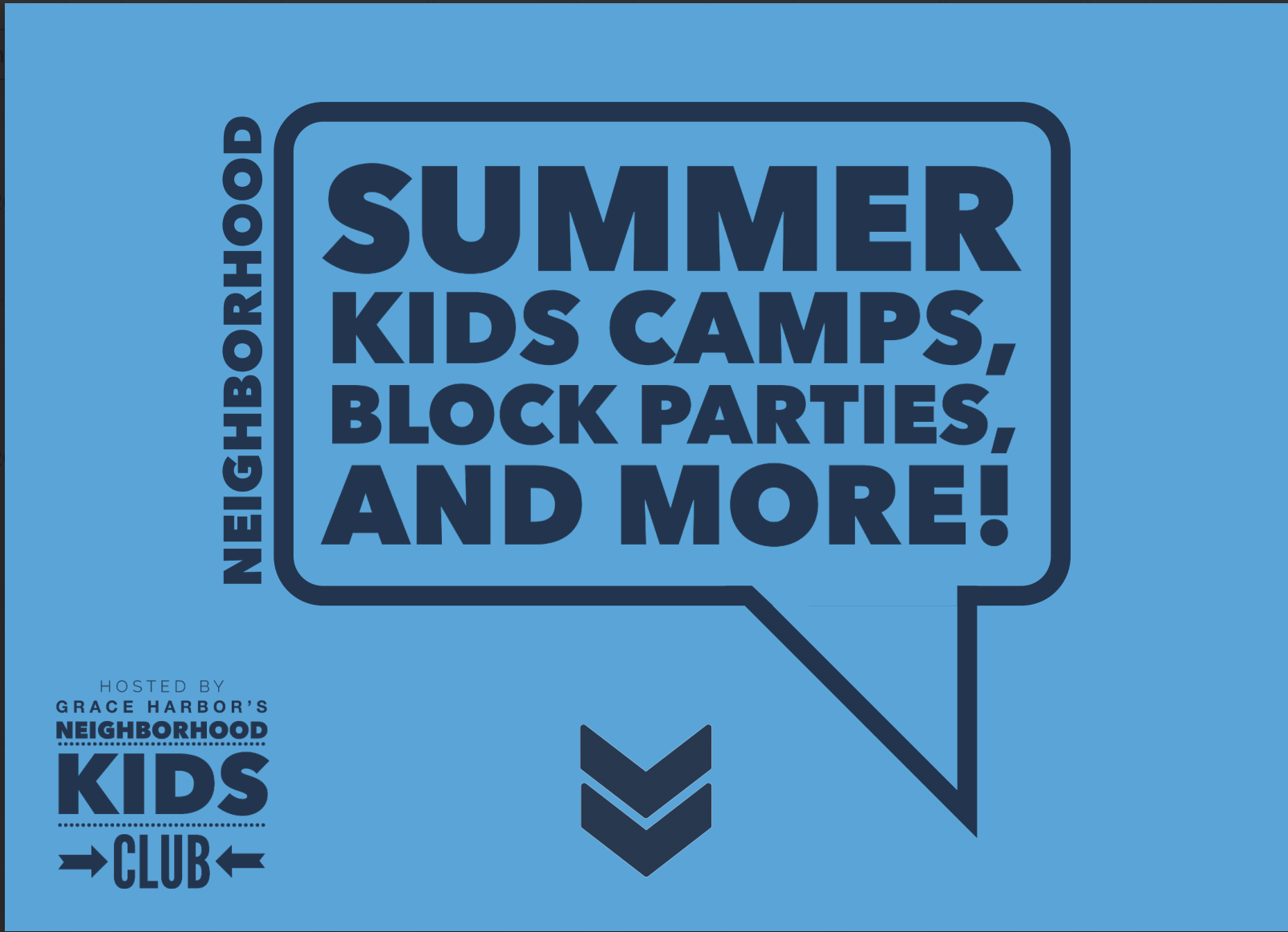 Neighborhood Kids Summer Schedule