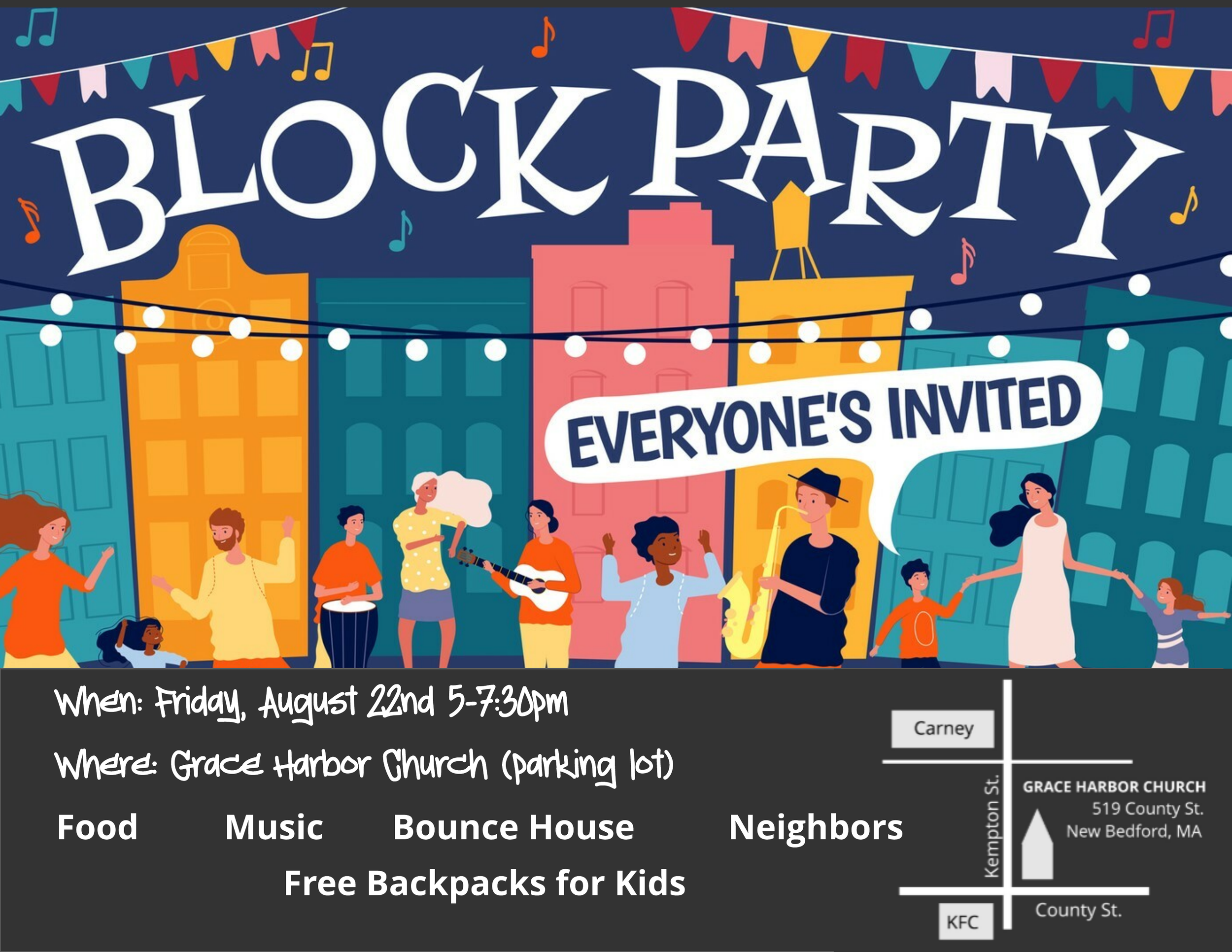 Neighborhood Block Party and Backpack Bash