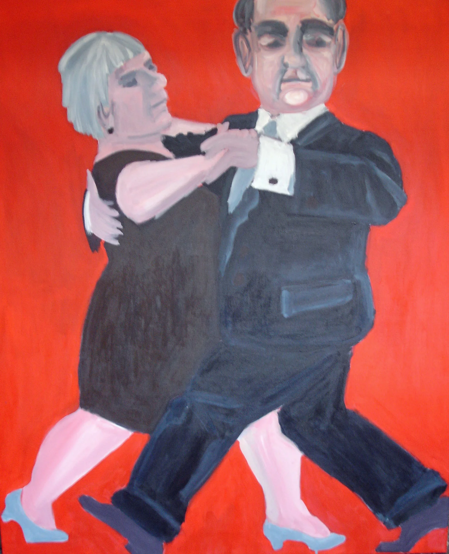  Dansepar nr. 1, akryl på lærred, 120x100 cm 