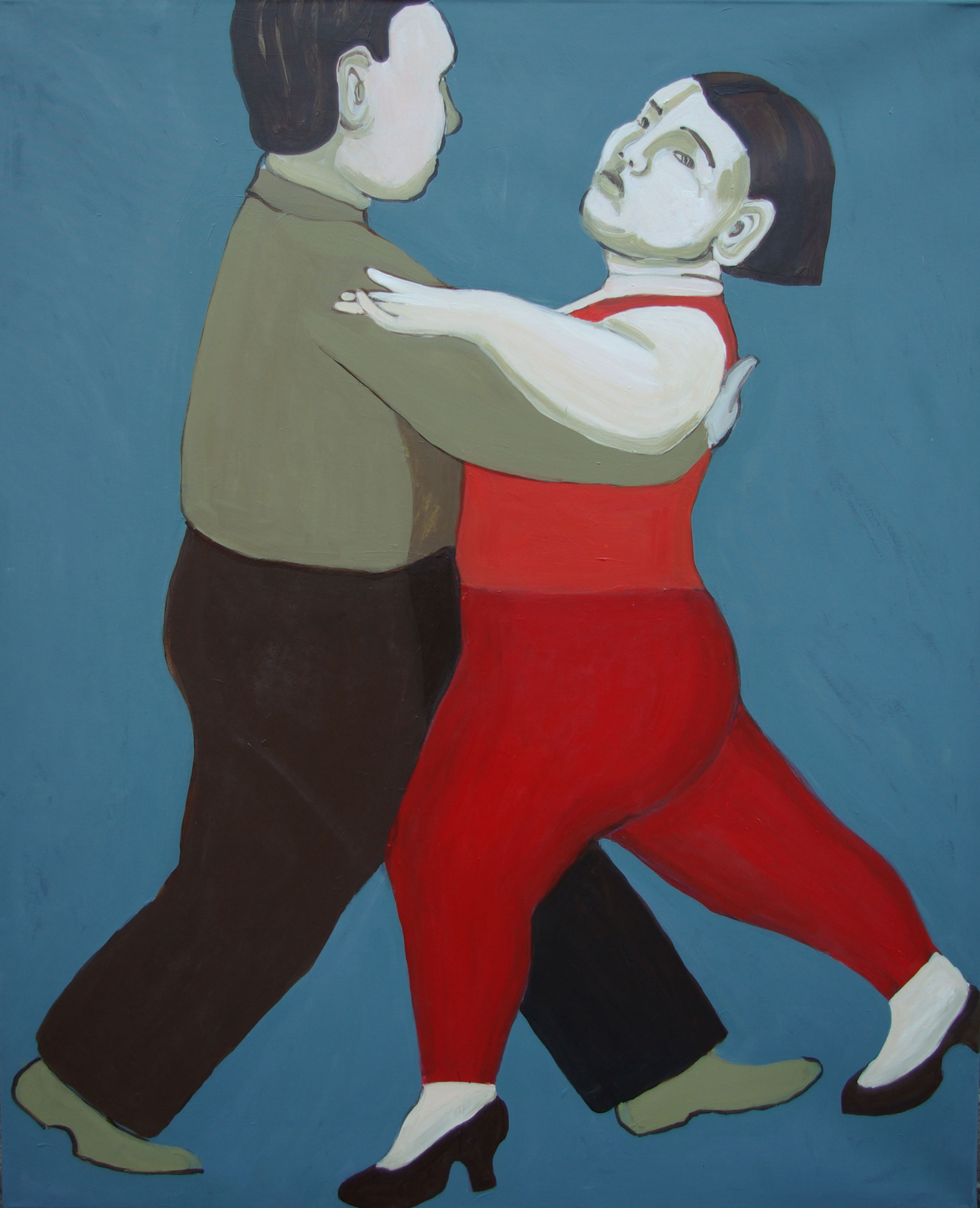  Dansepar nr. 3, akryl på lærred, 120x100 cm 