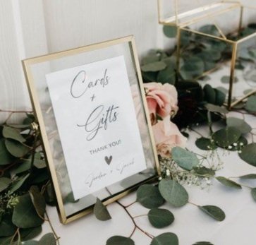 Table Sign - Cards &amp; Gifts