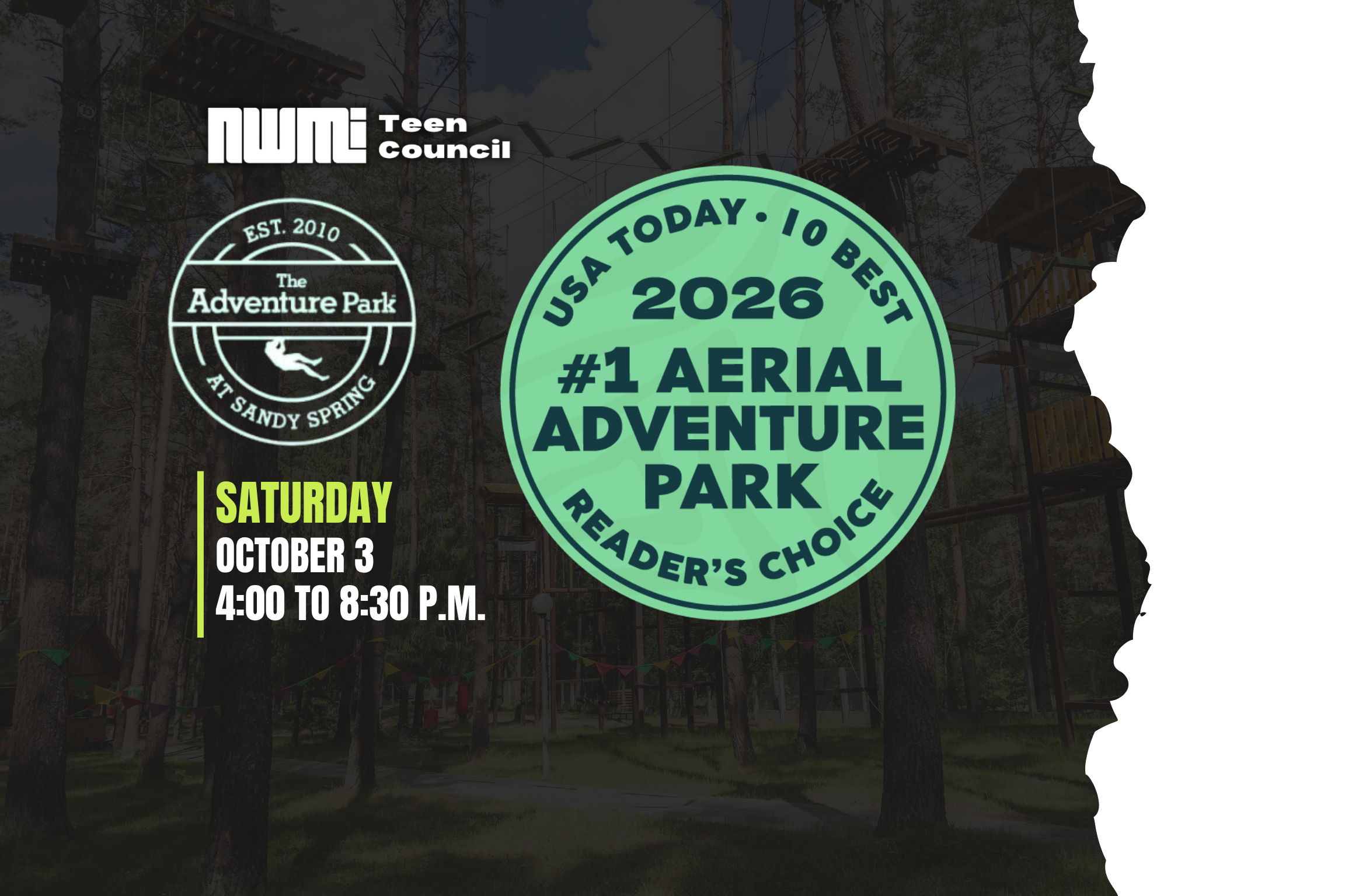 NWMI Teen Council: Ultimate Aerial Forest Adventure
