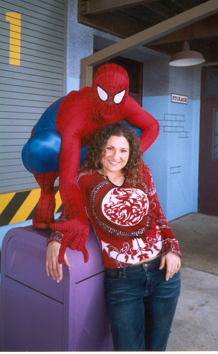 Nathanael as Spider-Man and Anna while dating in 2002