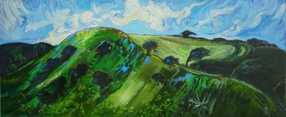 Monsal Head on a Windy Day mary Kemp .JPG