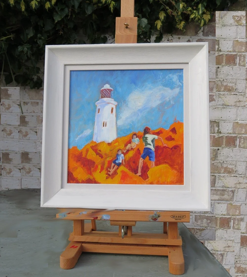 V1s To the lighthouse on easel.JPG