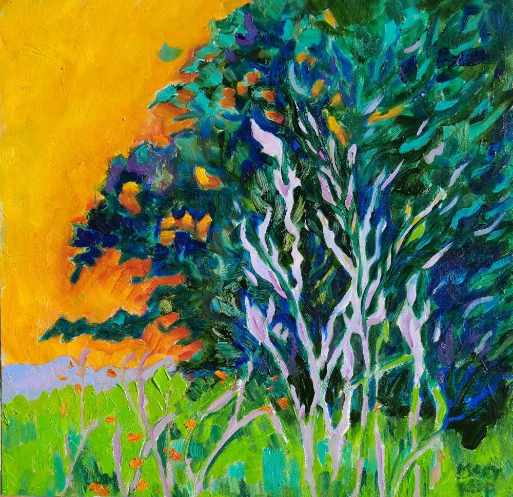 Mary kemp  TreesOrange and Blue .jpg