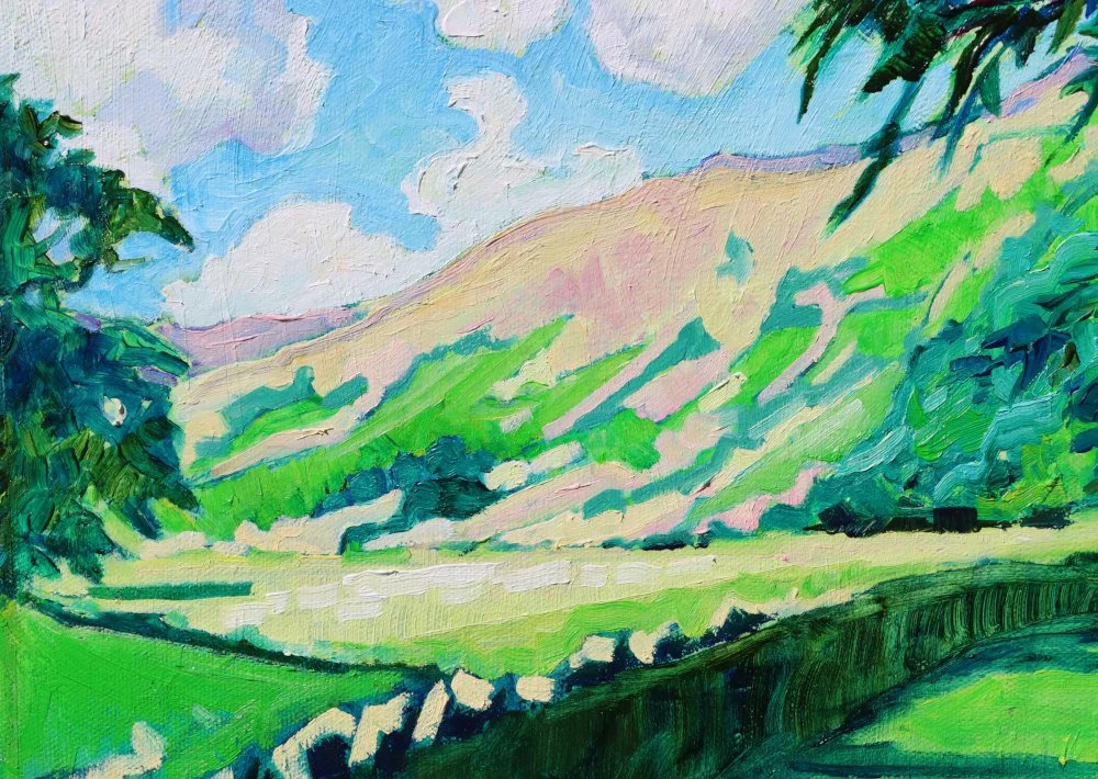 Mary Kemp Sunny Hillside detail.JPG