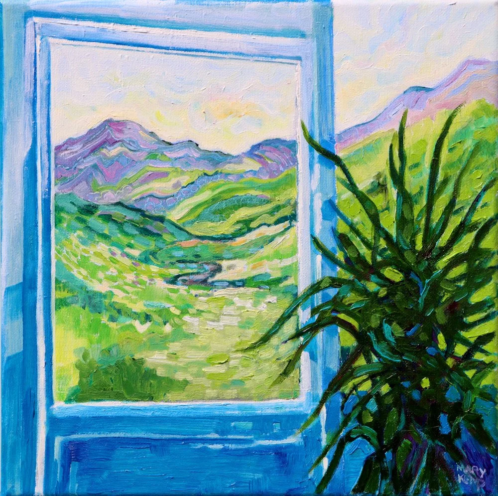 Mary Kemp - Mountain View at breakfast .JPG