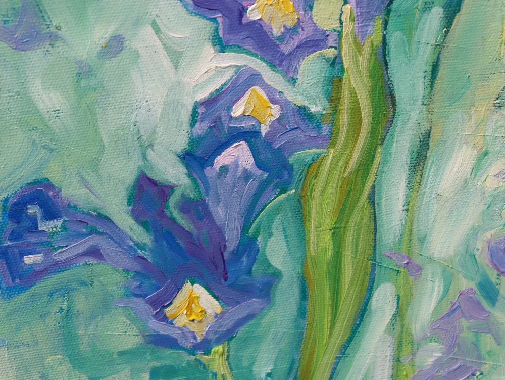 Mary Kemp - Spring Garden Flowers #5 a detail.JPG