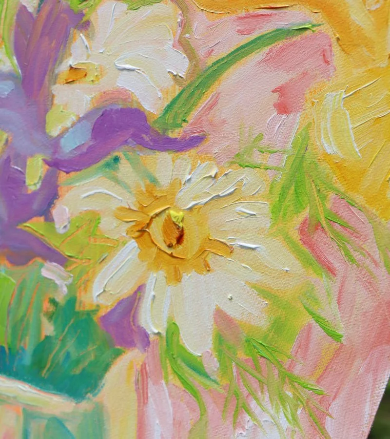 Mary Kemp - Spring Garden Flowers  #2 detail.JPG