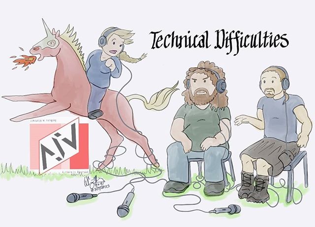 Uh oh! Our studio network is down today, so we didn't record. 😔 Don't worry, Episode 30 will still happen even if it's late! 😄 In the meantime, enjoy this artistic experience from @airpants
#southernfriedradio #podcast #authorsinabstract #authorsofinstagram #author #writer #comic #comics #whitneydraws #technicaldifficulties