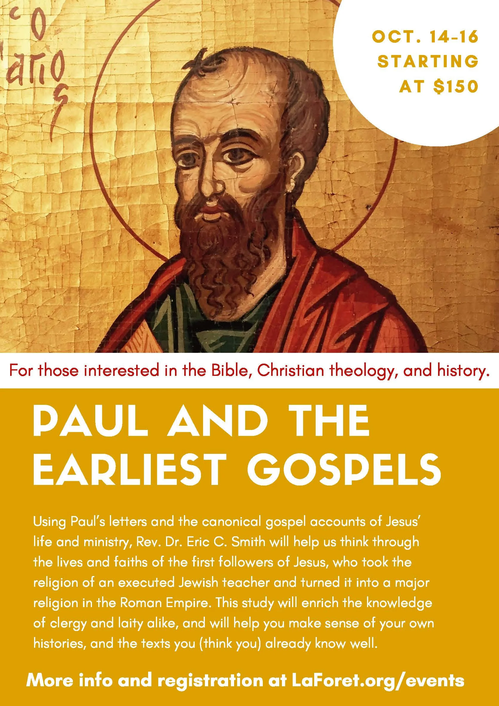 retreat on Paul and the Earliest Gospels 